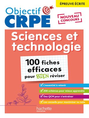 cover image of OBJECTIF CRPE--100 FICHES EFFICACES POUR BIEN RÉVISER--SCIENCES ET TECHNOLOGIE